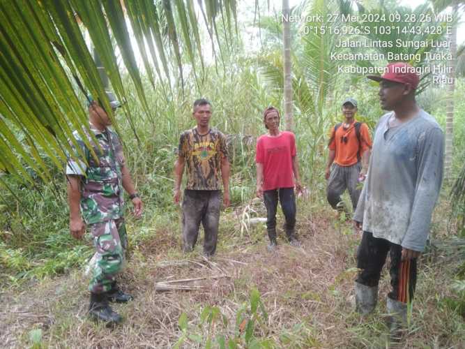 Babinsa Tetapkan Zona Rawan Karhutlah