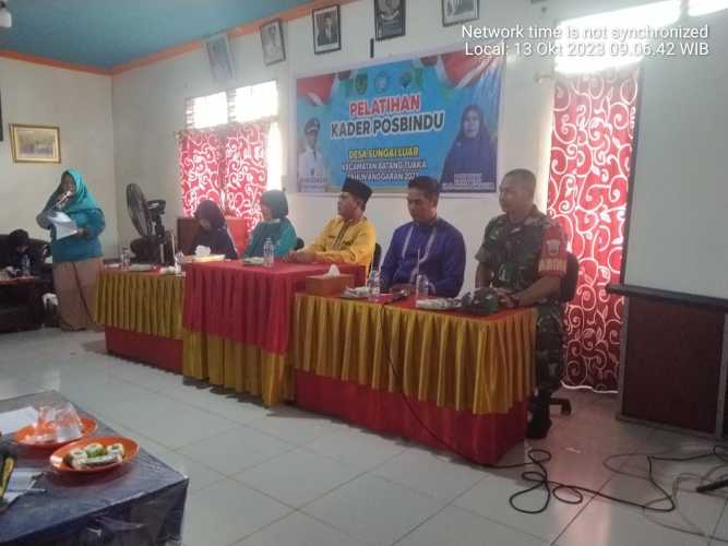 Babinsa Mengikuti Acara Pembukaan Pelatihan kader Posbindu Tahun 2023