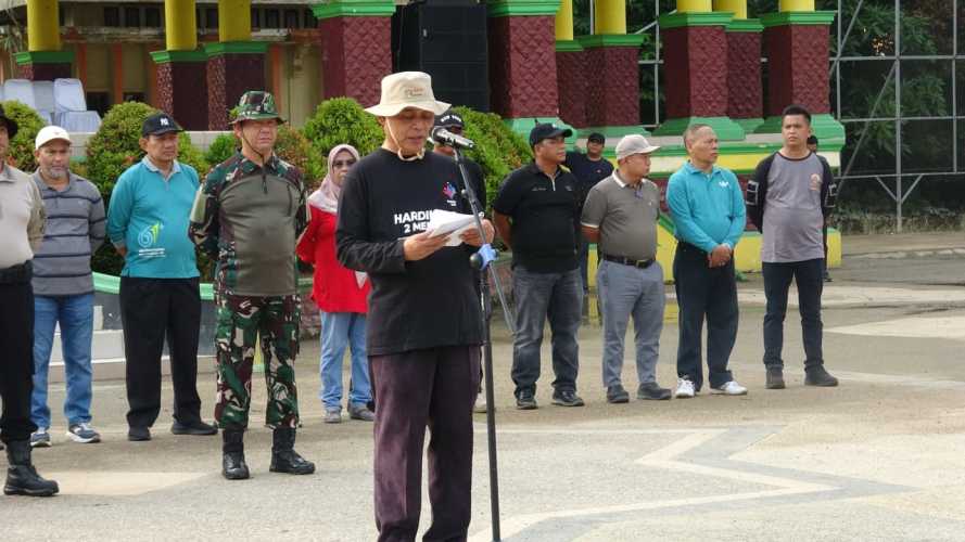 Apel dan Gotong Royong Bersama Dukung Gerakan Indonesia Asri di Kabupaten Indragiri Hilir