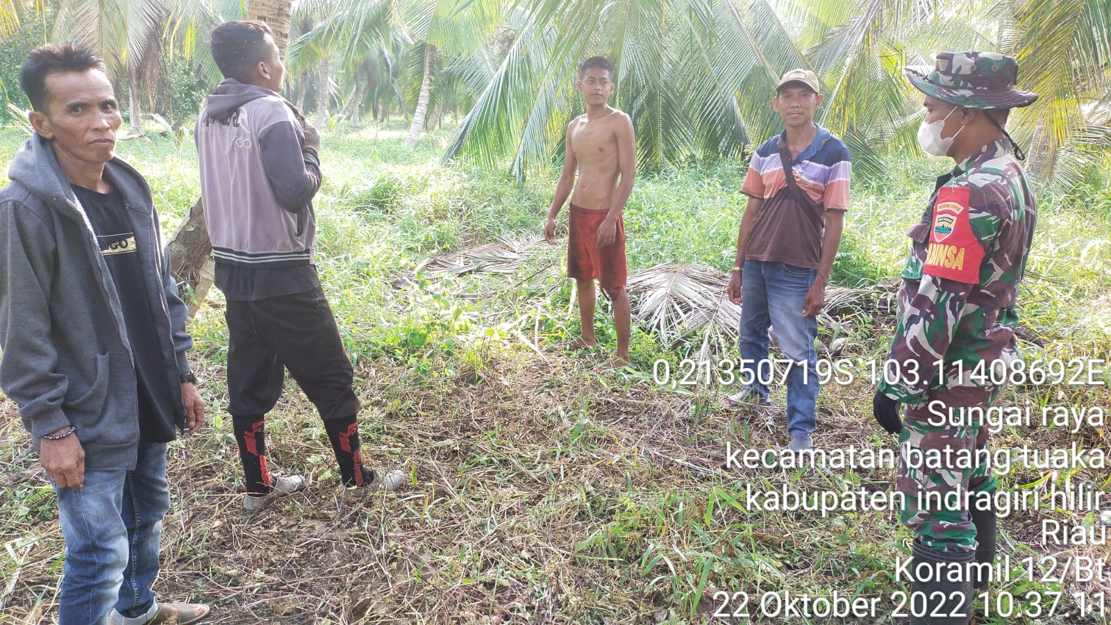 Serka Hepi Martison Babinsa Koramil 12/Batang Tuaka Antisipasi Penyebab Karhutlah