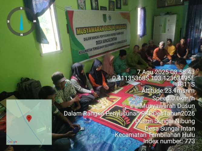 Sungai Intan Gencar Susun RKPDes 2026, Musyawarah Dusun Jadi Prioritas