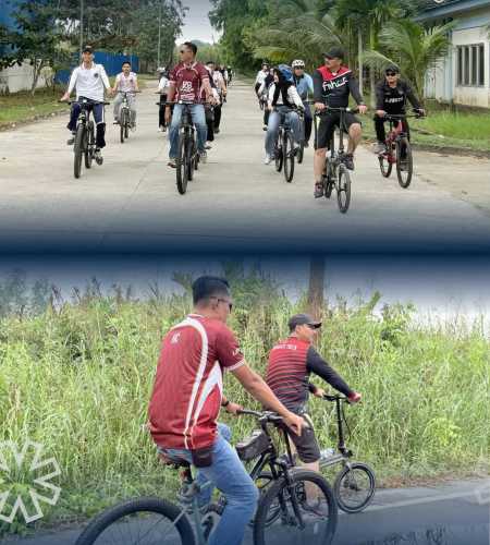 Jaga Kebugaran dan Kekompakan, Lapas Tembilahan Gelar Gowes Bersama Pegawai