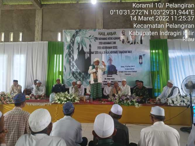 Serka Sugianto Mewakili Danramil Hadiri Haul Jama dan Halal Bihalal Sambut Ramadhan