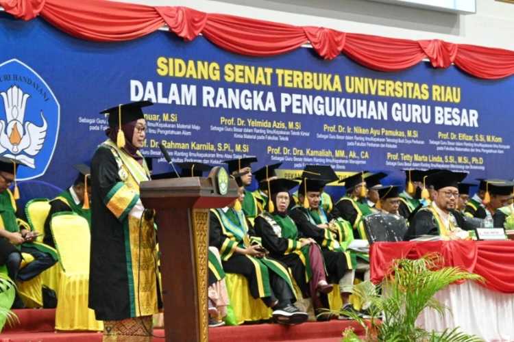 Rektor UNRI: Pengukuhan Guru Besar adalah Simbol Pencapaian Tertinggi Akademik