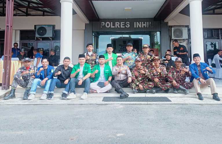 Gp Ansor Dan Banser Inhil Siap Bersinergi Jaga Persatuan dan Kondusifitas Daerah