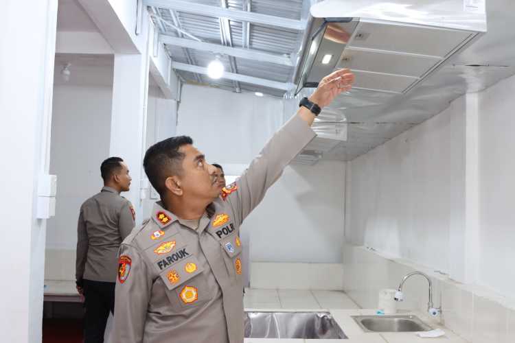 Kapolres Indragiri Hilir Tinjau Progres Pembangunan Dapur SPPG untuk Program Makanan Bergizi Gratis