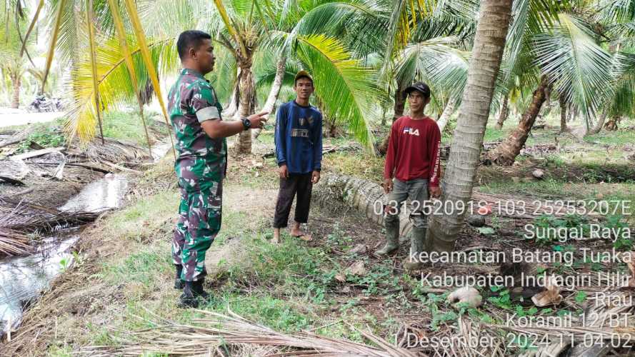 Serka Hepi Martison Menjaga Wilayahnya dari Peristiwa Karhutlah