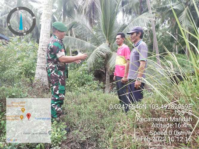 Babinsa Memastikan Pastikan Tidak Ada Karhutlah