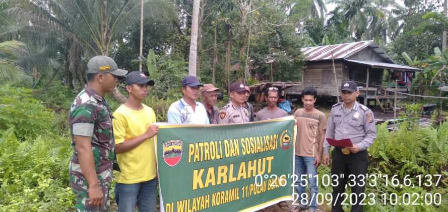 Patroli Bersama,Wujudkan Konsistensi Babinsa Cegah Karhutlah