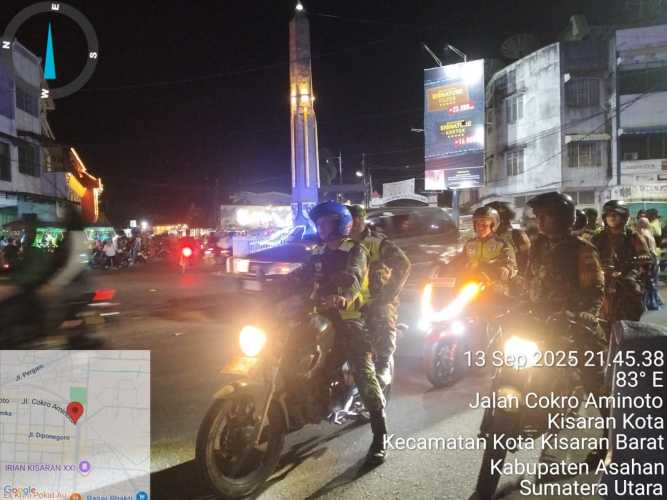 Kodim 0208/Asahan Laksanakan Patroli Guna Ciptakan Rasa Aman di Tengah Masyarakat