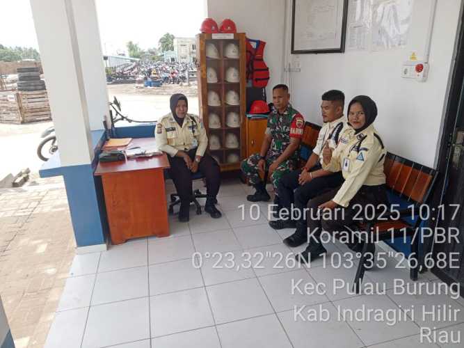 Babinsa Koramil 11/PBR Laksanakan Puanter dengan Security untuk Jaga Keamanan dan Antisipasi Kebakaran Lahan