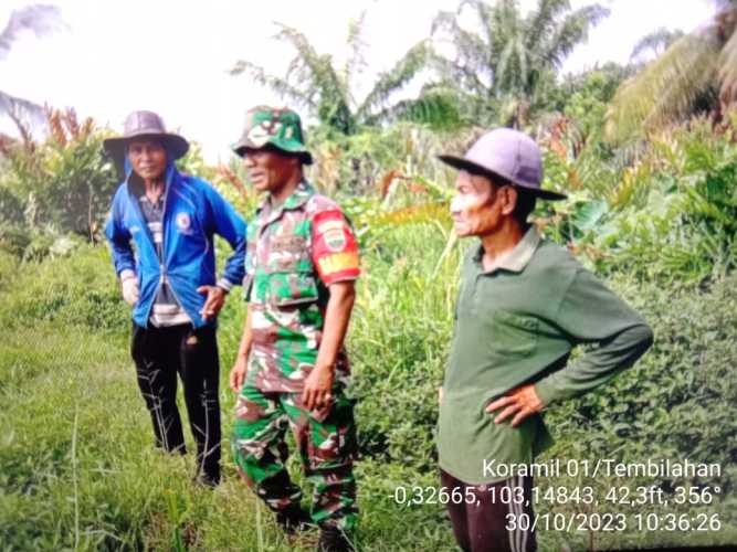 Danpos Tembilahan Hulu Pantau  Wilayah dengan Patroli Rutin