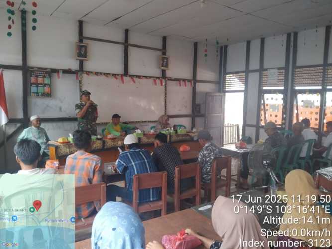 Babinsa Batang Tuaka  Hadiri Acara Silaturahmi dan Temu Ramah Wali Murid SD 001 Sungai Piring