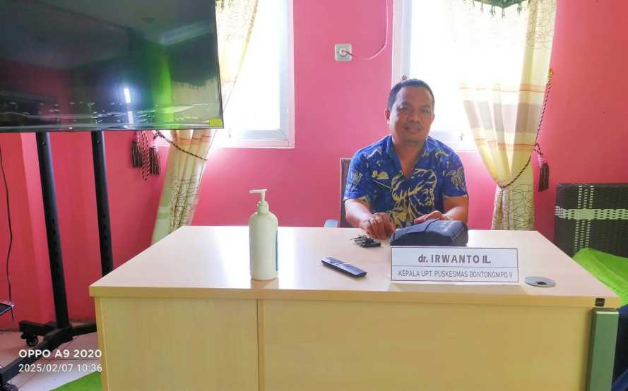 Kepala UPTD Puskesmas Bontonompo 2 dr.Irwanto IL Tepis Berita Tidak Beretika dengan Pelayanan Yang kurang Baik