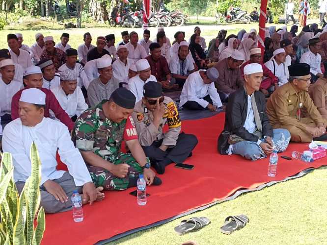 Babinsa Sertu Suherman Hadiri Peringatan Tahun Baru Islam 1 Muharam 1447 H di Desa Sungai Intan