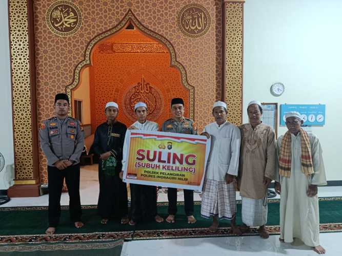 Polsek Pelangiran Gelar Kegiatan Sholat Berjama’ah Keliling di Masjid dan Musholla