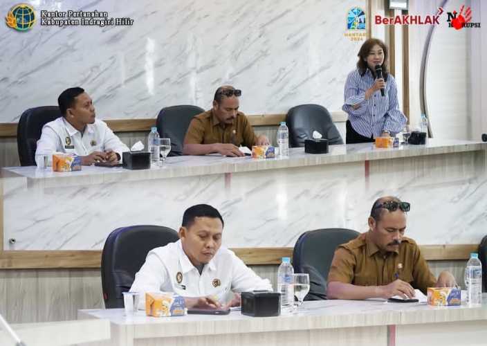 Kepala Kantor Pertanahan Kabupaten Indragiri Hilir Hadiri Koordinasi UKL-UPL Pembangunan Perkebunan Kelapa Sawit