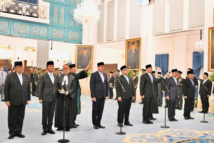 Presiden Prabowo Lantik Empat Wakil Menteri Kabinet Merah Putih di Istana Negara