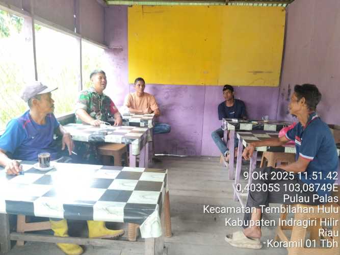 Babinsa Sungai Intan Ajak Warga Wujudkan SDM Peduli Lingkungan