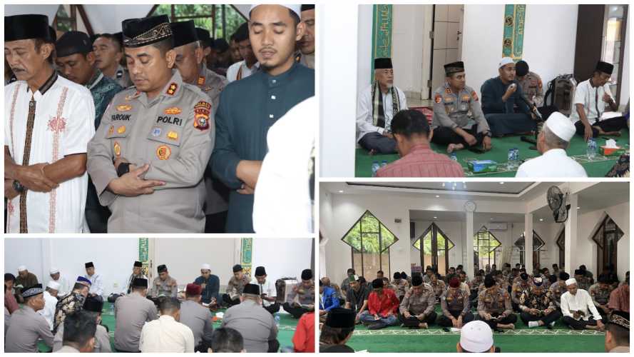 Polres Indragiri Hilir Gelar Doa Bersama dan Sholat Ghaib untuk Almarhum Affan Kurniawan