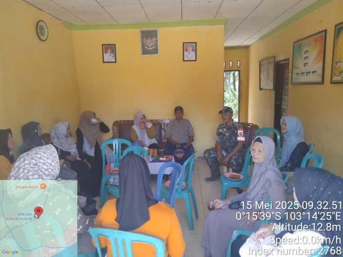Babinsa Koramil 12/Btk Aktifkan Pengajian Rutin Ibu-Ibu untuk Perkuat Kebersamaan di Desa Sungai Dusun