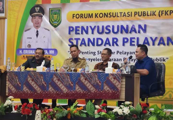 HIPMI Tekankan Empat Point Dalam Penyusunan Standar Pelayanan Publik di DPMPTSP Inhil