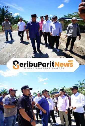 Gubernur Riau Bersama Bupati Tinjau Jalan Rusak di Manggala Jonson