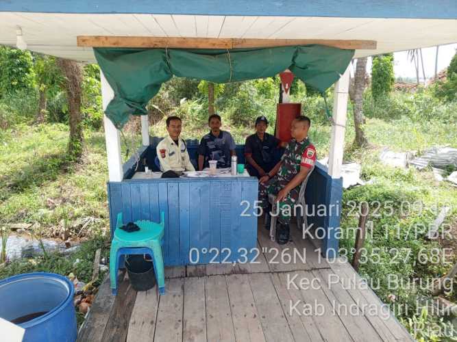 Kegiatan Komsos Babinsa Pulau Burung Berikan Dampak Positif Bagi Lingkungan Masyarakat dan Perusahaan