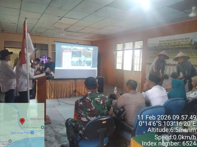 Babinsa Koramil 12/Batang Tuaka Hadiri Musrenbang RKPD 2027 Tingkat Kecamatan