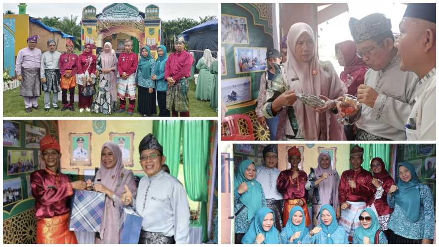 Lurah Concong Luar Sambut Kunjungan Wabup Inhil di Stand Bazar MTQ Ke -3