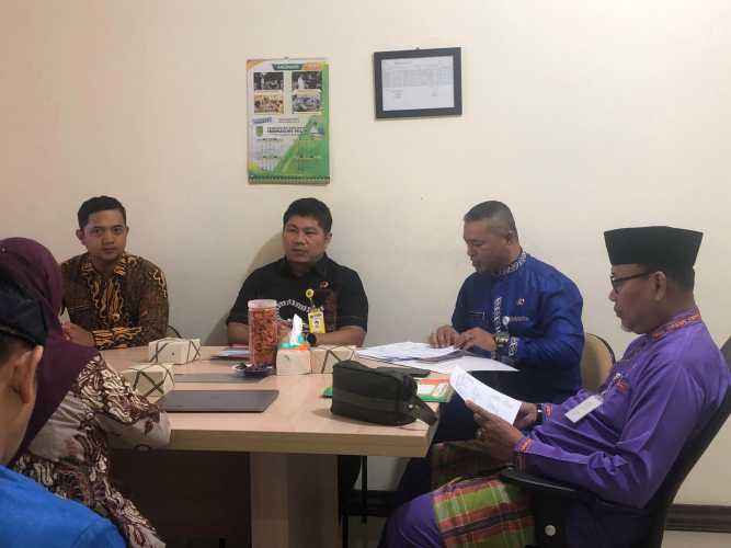 Kepala Kantor Pertanahan Indragiri Hilir Hadiri Rapat Pembahasan Rencana Kerjasama Penanganan Akses Reforma Agraria