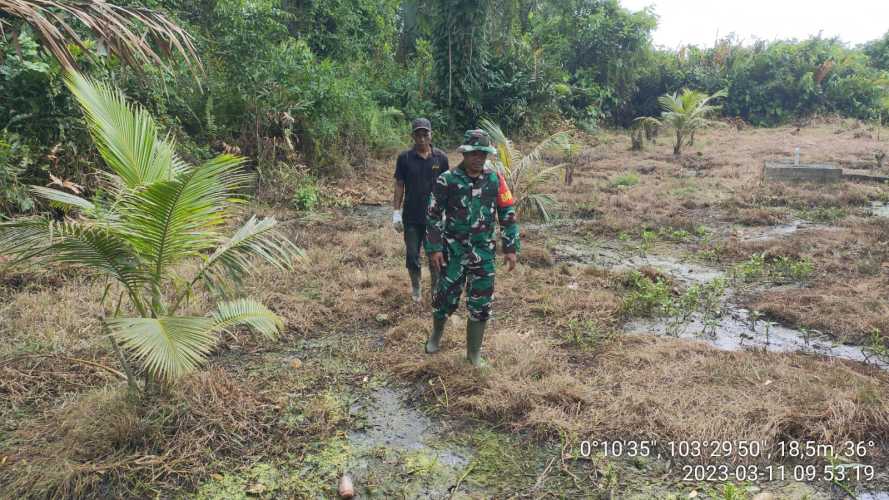 Babinsa Selalu Koreksi Titik Api di Wilayahnya