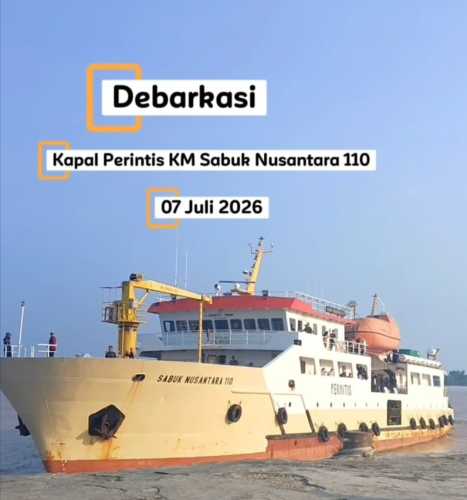 Dermaga Umum Pelindo Regional 1 Tembilahan Layani Kedatangan KM Sabuk Nusantara 110