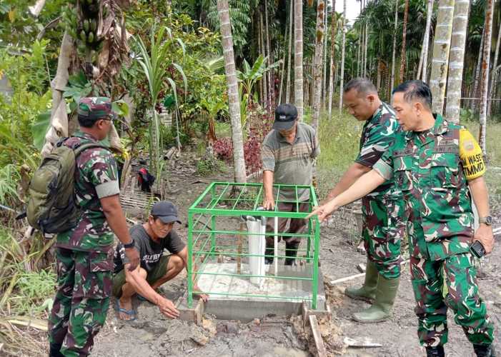 Tim Wasev TMMD ke-123 Kodim 0314/Inhil Lakukan Pengawasan dan Evaluasi Program