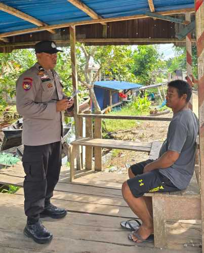 Bhabinkamtibmas Polsek Pelangiran Siap On Call 24 Jam, Kapolsek Iptu Iwan Saputra Tegaskan Komitmen Perlindungan Masyarakat