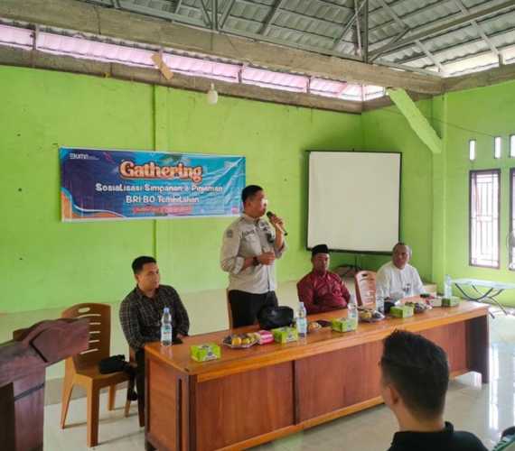 BRI Branch Office Tembilahan Gelar Sosialisasi Simpanan dan Pinjaman di Desa Rumbai Jaya