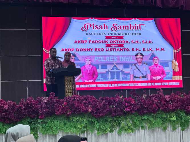 Pisah Sambut Kapolres Indragiri Hilir, Komitmen Perkuat Sinergi dan Pelayanan kepada Masyarakat