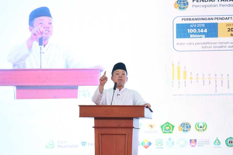 Meningkat 206%, Menteri Nusron Apresiasi Peran Nazir dalam Percepatan Sertipikasi Tanah Wakaf