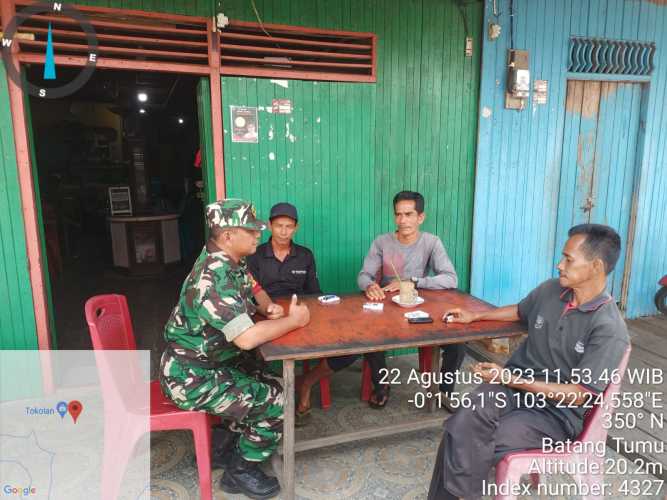 Babinsa Harapkan Kewaspadaan Warga Terhadap Aksi Pencurian dan Kekerasan