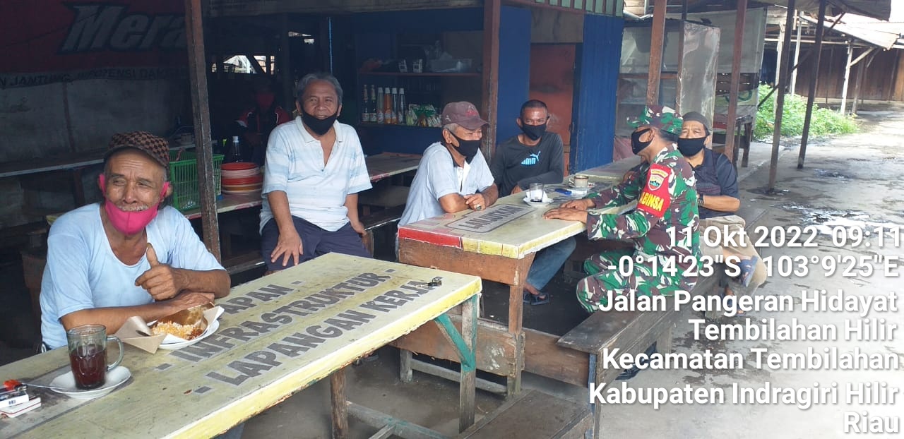 Kopda Komaruddin Babinsa Koramil 01/Tembilahan Membuka Tali Silaturahmi