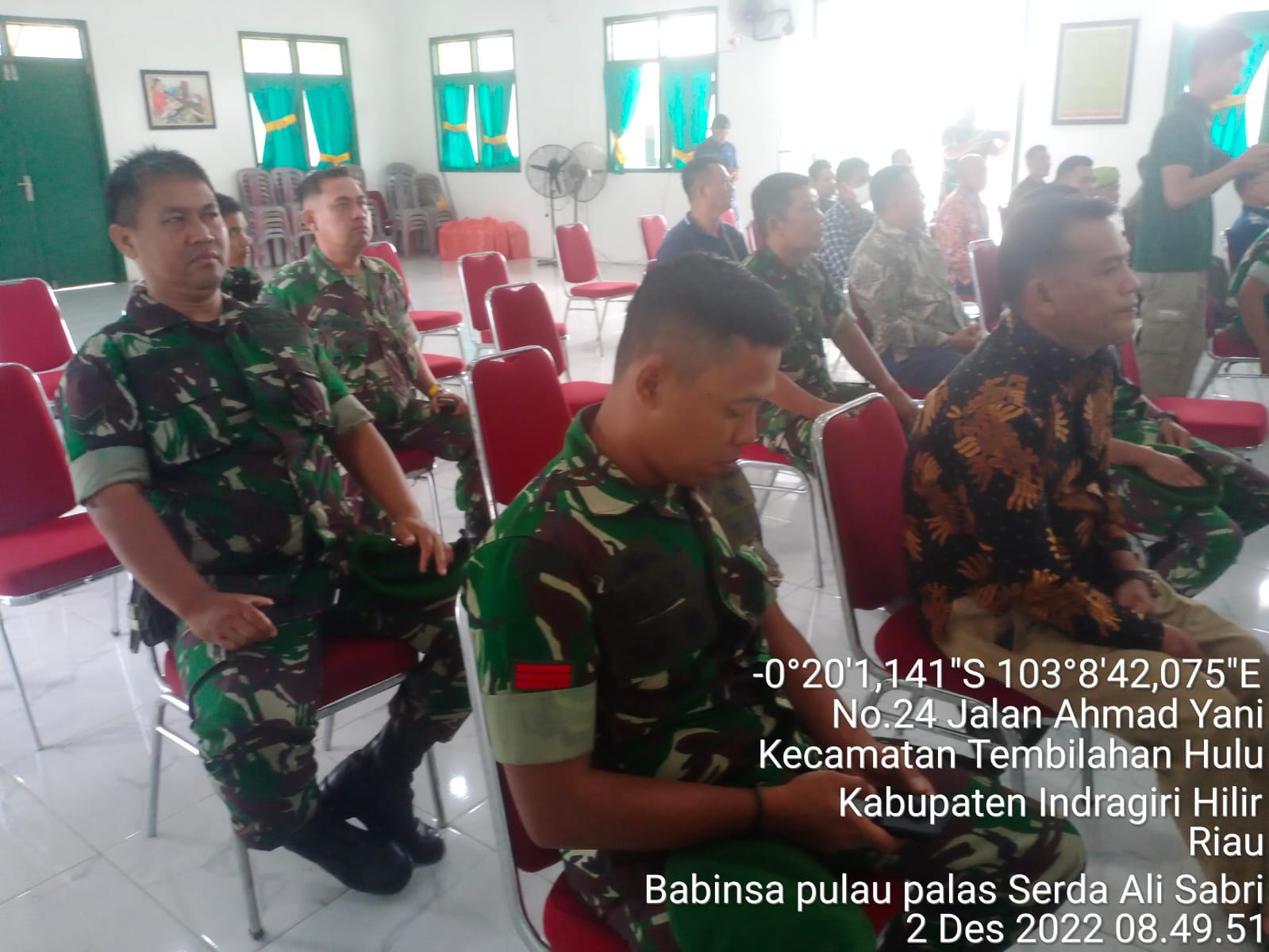 Sertu Suherman Ajak keluarga Besar TNI Menerima Arahan Pasi Ter Kodim 0314/Inhil