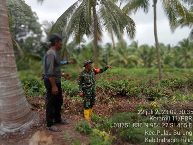 Sertu Wisnu Hartono Kenali Rute Lahan antisipasi Terjadinya Karhutlah