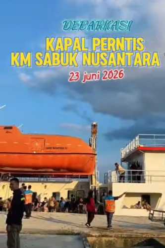 KM Sabuk Nusantara 110 Kembali Sandar di Tembilahan, Arus Penumpang dan Barang Meningkat