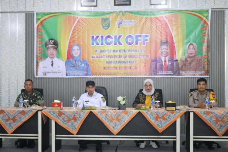 Peluncuran Program Integrasi Layanan Kesehatan Primer dan Evaluasi Stunting di Kabupaten Inhil