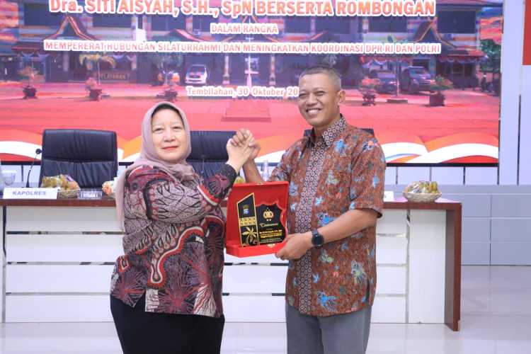 Anggota Komisi III DPR RI Siti Aisyah Kunjungi Polres Inhil, Bahas Penguatan Penegakan Hukum dan Pelayanan Publik