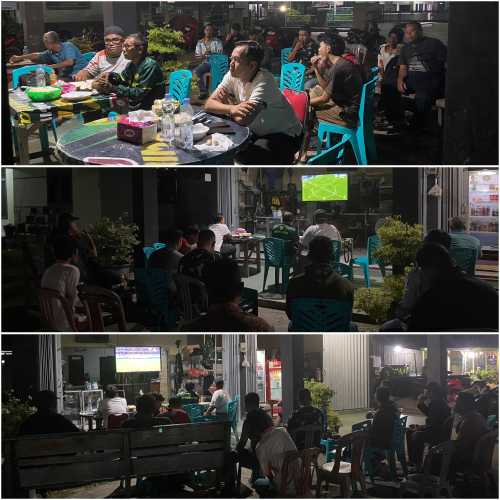 Dandim 0314/Inhil Ajak Warga Nobar Piala Dunia, Perkuat Kebersamaan dan Persatuan