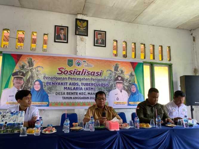 Sosialisasi Penanganan, Pencegahan, Pengendalian Penyakit Aids, TBC dan Malaria di Desa Bente