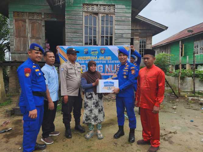 Sat Polairud Polres Pelalawan Rutin Jalankan Program Unggulan Kapolda Riau 