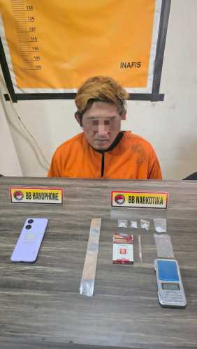 Satresnarkoba Polres Inhil Ungkap Kasus Peredaran Sabu, Amankan Seorang Pengedar dan Sita 4,70 Gram Sabu