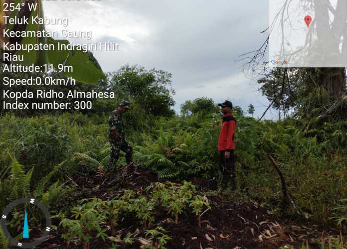 Babinsa Lakukan Patroli Lintas Lahan di Desa Gembira